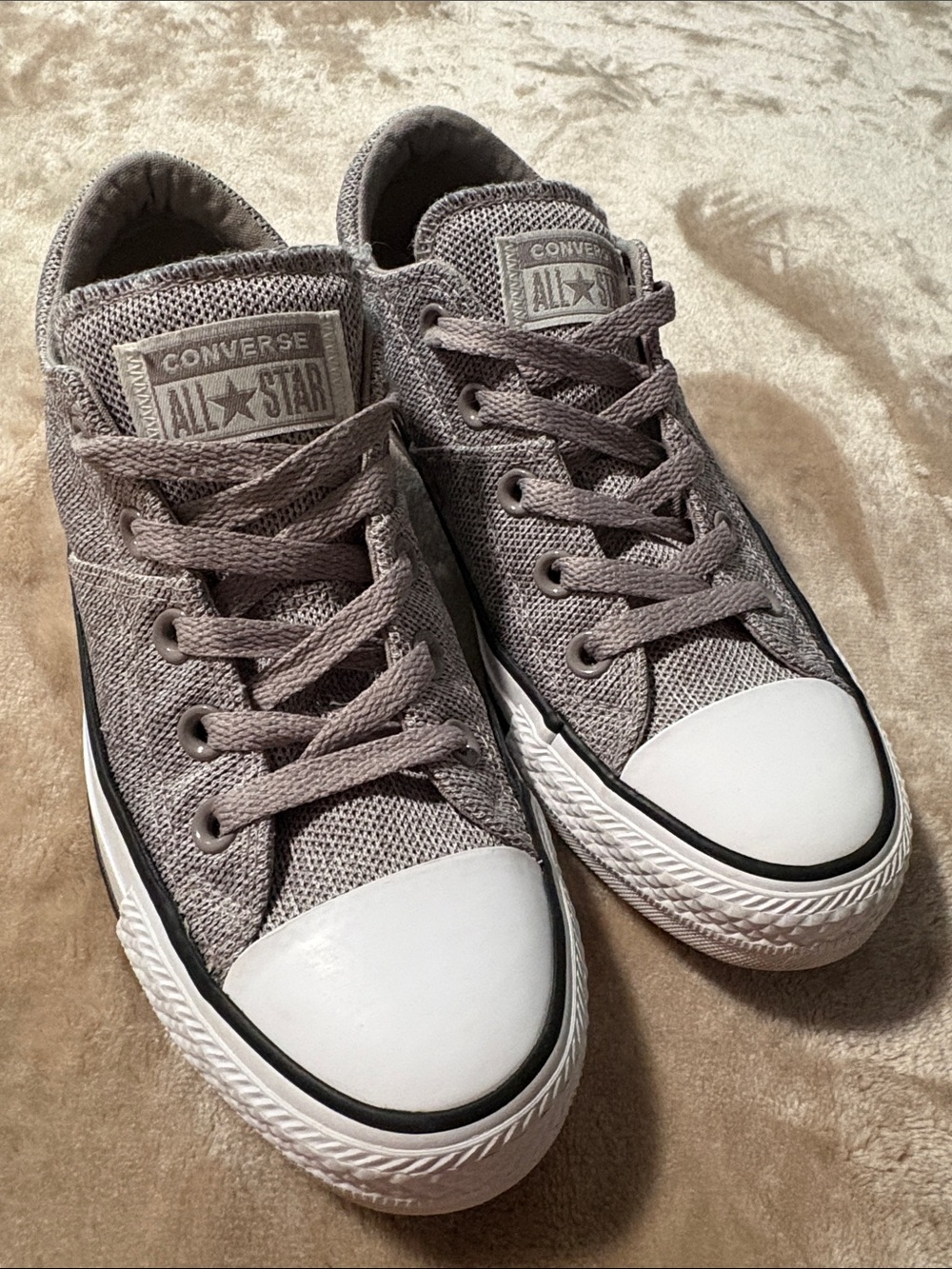 Converse Chuck Taylor All Star Madison Ox Grey Woven Sneakers - Women’s Size 6